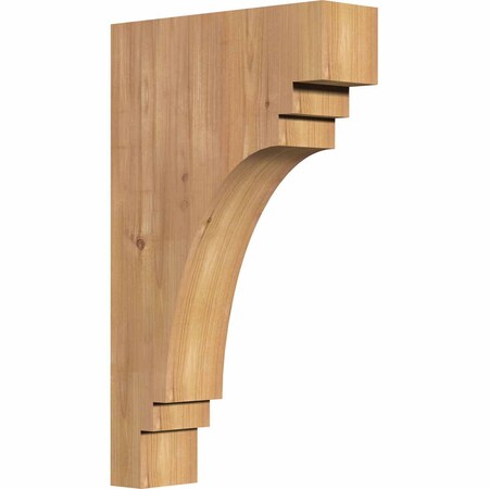 Ekena Millwork Pescadero Smooth Corbel, Western Red Cedar, 3 1/2"W x 12"D x 20"H COR04X12X20PEC00SWR